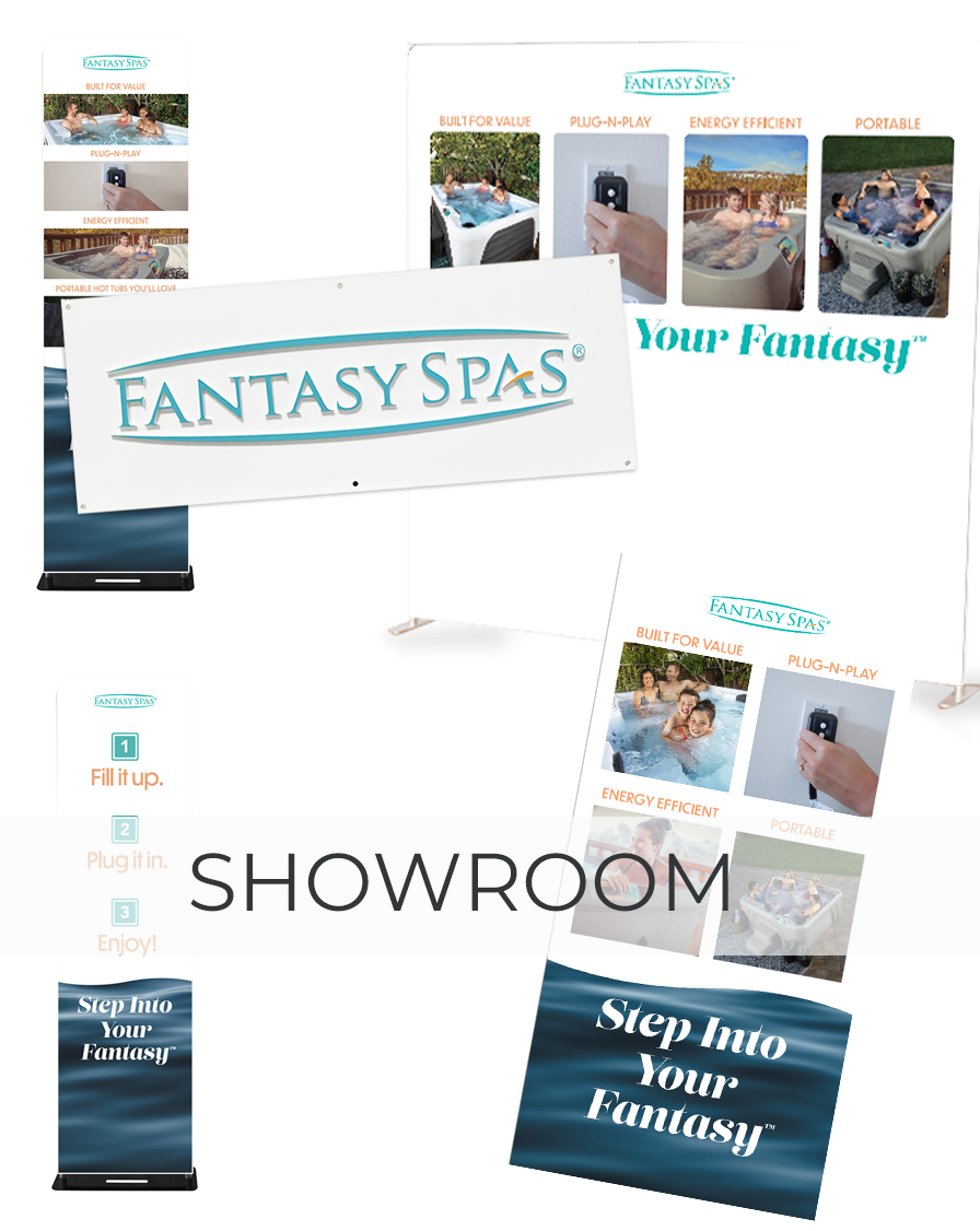 Fantasy Spas Showroom Display