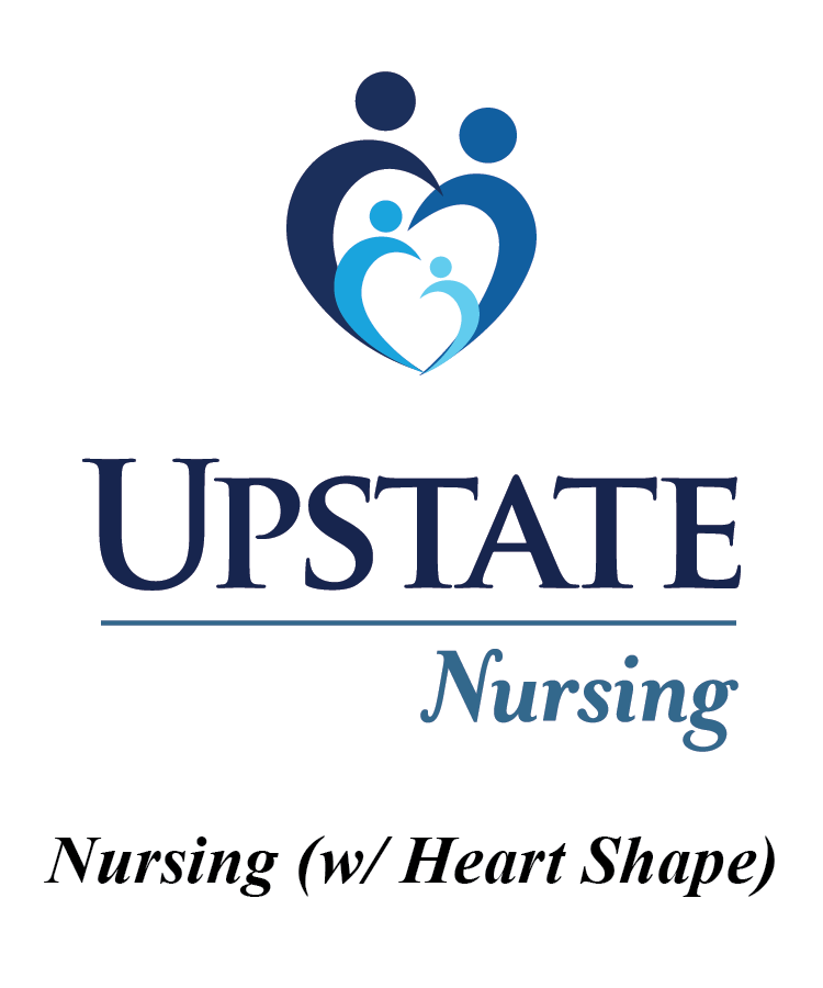 Upstate Nursing Logo with Heart Shape